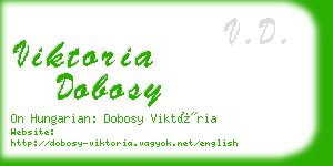 viktoria dobosy business card